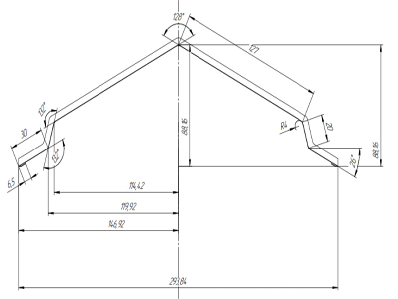 double-layer ridge capping roll forming machine front view