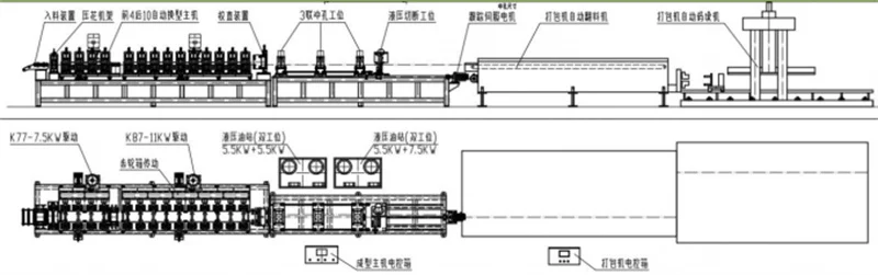 High Speed 100 m/min CD60 / UD60 Light Steel Stud & Track Roll Forming Machine for Ceiling Profiles 4 CD60 UD60 Light Steel Stud Track0104 imgupzip 1000