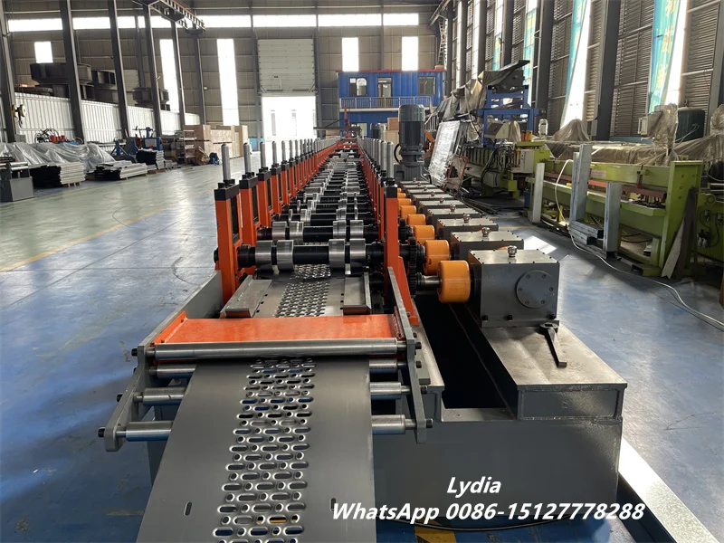 Zhongtuo Automatic Steel Foot Plate Footpedal Roll Forming Machine for Metal Scaffold Walk Board Machine 2 Automatic Steel Scaffold Board Making Machine