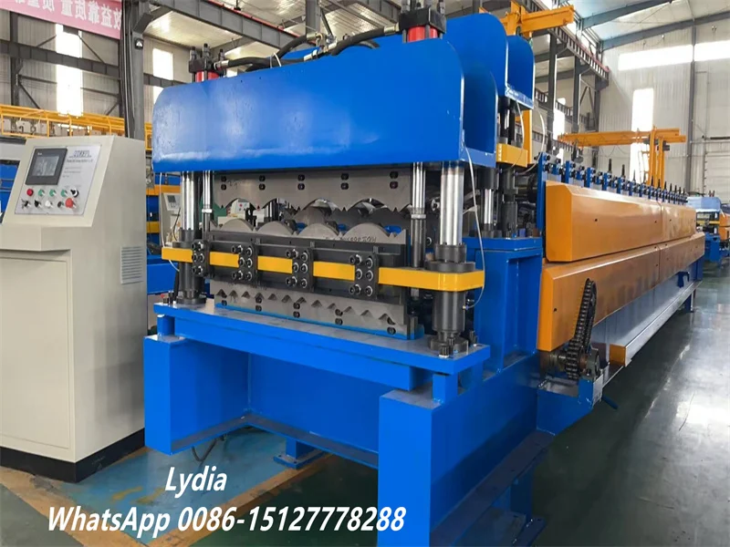 Double Layer Trapezoidal RIB Metal Roof Wall Panel Tile Roll Forming Machine Colored Steel for USA Building Market 2 High Speed roofing sheet forming machine07 1 imgupzip 1000