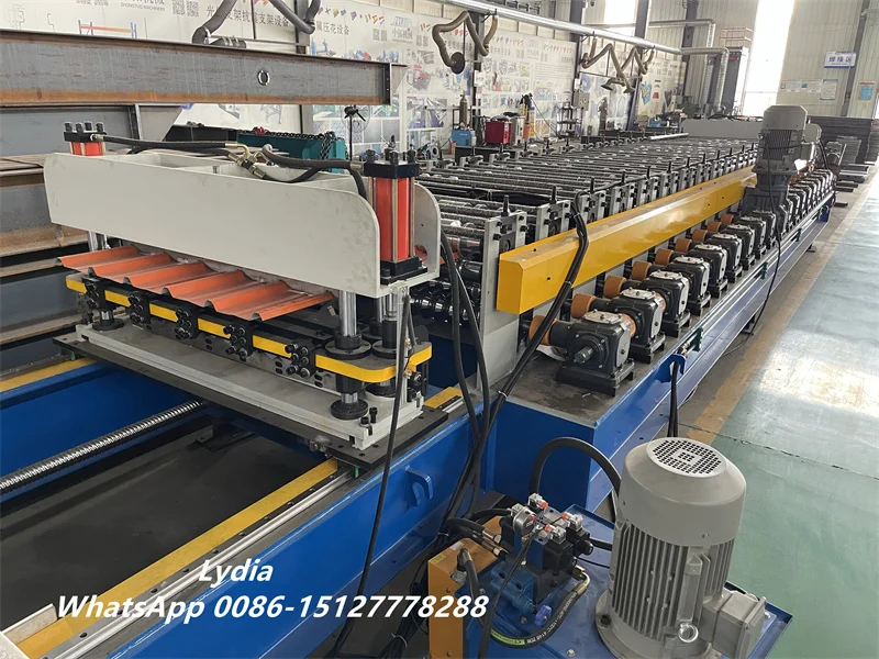 Double Layer Trapezoidal RIB Metal Roof Wall Panel Tile Roll Forming Machine Colored Steel for USA Building Market 7 High Speed roofing sheet forming machine09 imgupzip 1000