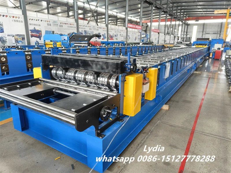 steel deck roll forming machine production line