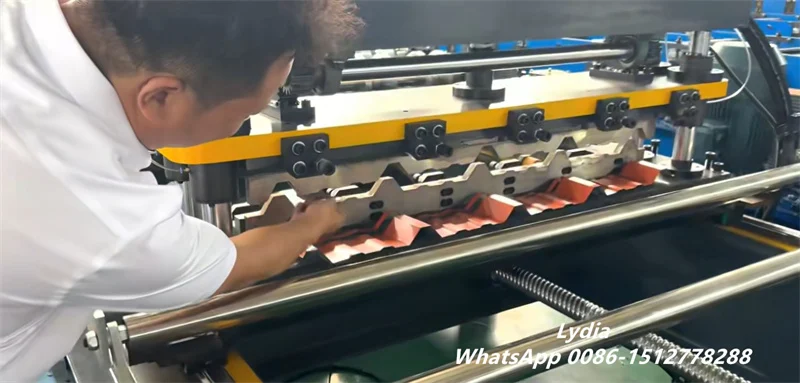 Dominican Customer’s Color Steel Tile Production Line Metal Roof Wall Roll Forming Machine Successfully Equipped with 12m Automatic Stacker 3 Roll Forming Machine01 imgupzip 1000