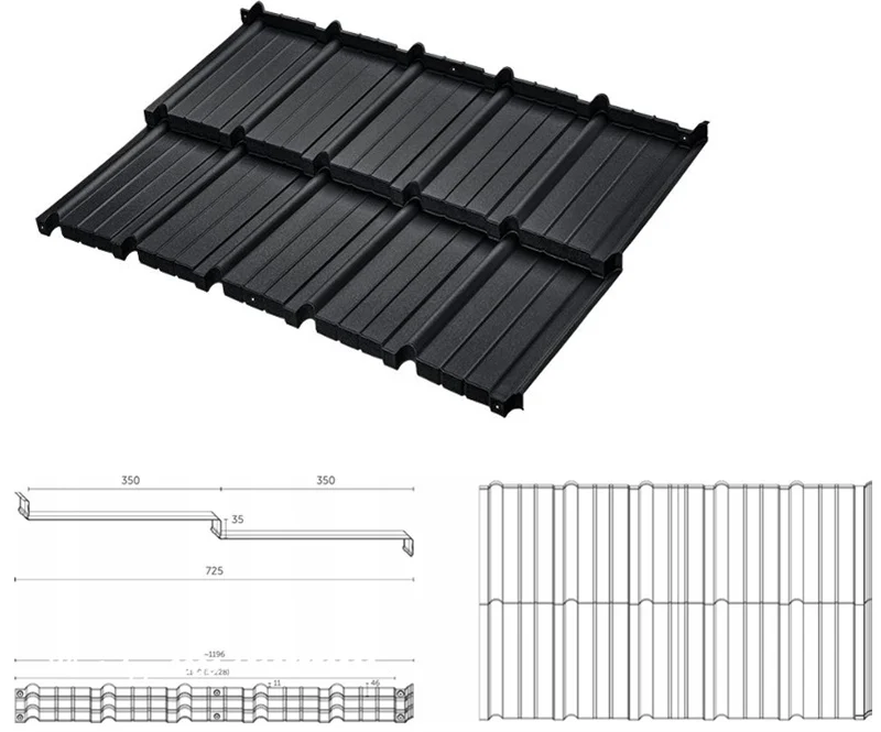 Color Steel Roof Tile Roll Forming Machine Automatic PLC Control & Hydraulic Cutting 2 Color Steel Roof Tile10 1 imgupzip 1000