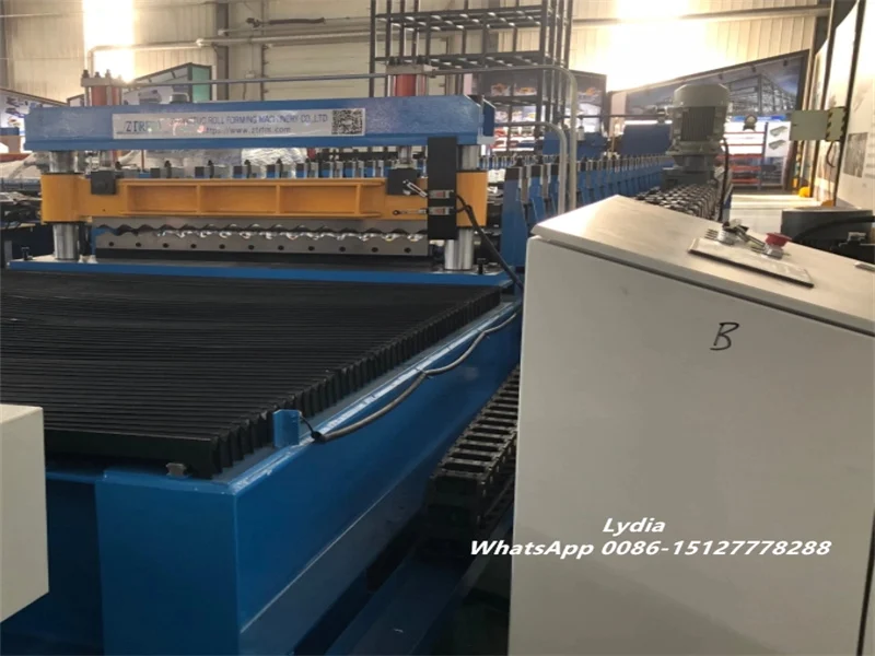 0.18-0.45mm High Speed 45m/min Corrugated Roof Sheet Roll Forming Machine Metal Roofing Production Line 6 Corrugated Sheets Rolling Forming Machine04 imgupzip 1000