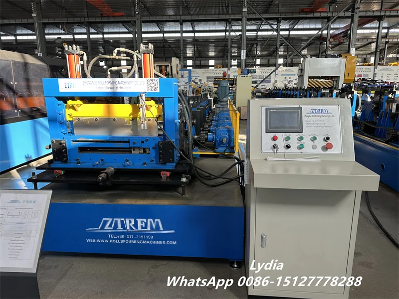 Zhongtuo Cable Ladder Roll Forming Machine Steel Cable Tray Side Rail 3 PLC control system of automatic cable ladder roll forming machine