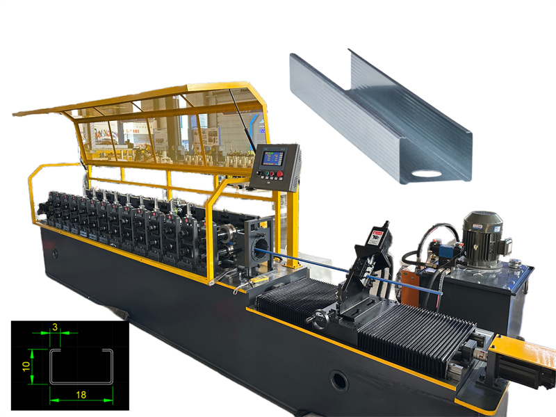 Automatic light steel keel roll forming machine production line