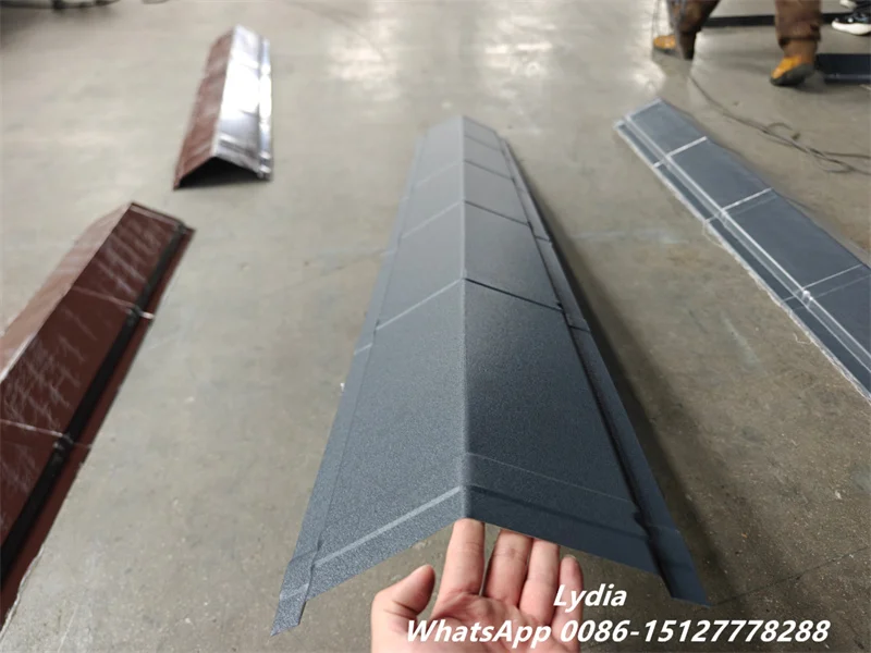 Zhongtuo Metal Roof Ridge Cap Roll Forming Machine Double Layer Roof Ridge Cap Roll Forming Machine 9 double-layer ridge capping roll forming machine front view