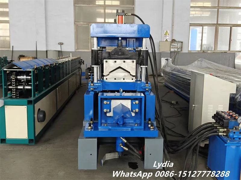 Zhongtuo Metal Roof Ridge Cap Roll Forming Machine Double Layer Roof Ridge Cap Roll Forming Machine 2 double layer ridge cap machine line