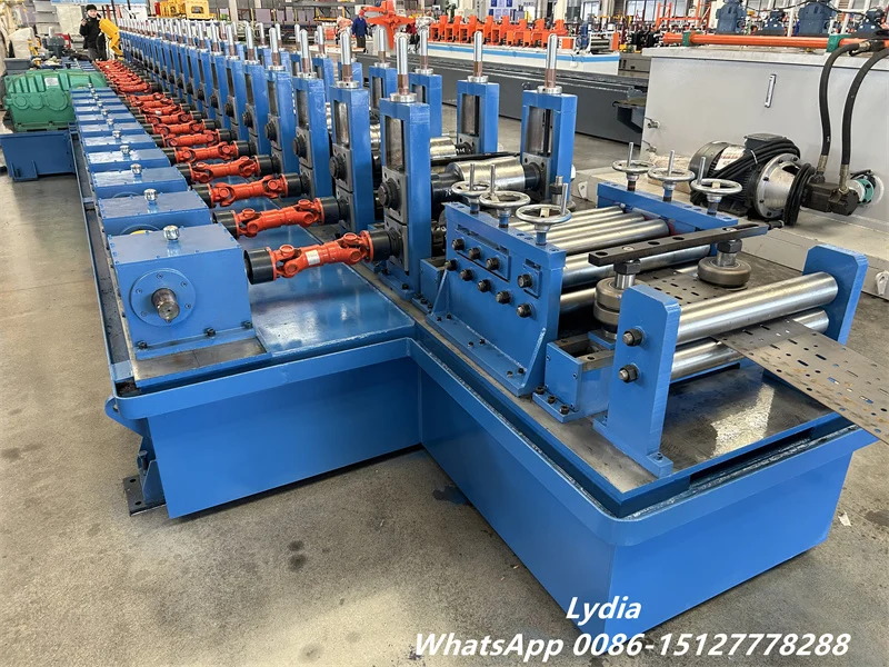 Zhongtuo Full Automatic Upright Pillar Roll Forming Machine for Storage Racks 3 automatic upright pillar roll former with gearbox drive