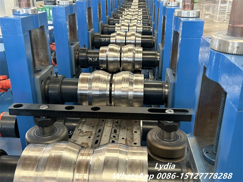 Zhongtuo Full Automatic Upright Pillar Roll Forming Machine for Storage Racks 4 storage rack upright punching and roll forming machine