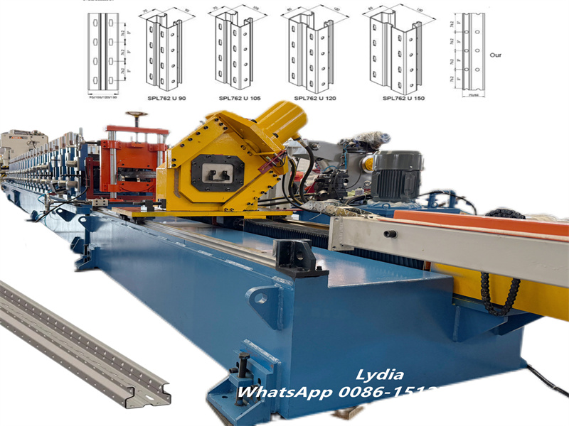 upright pillar roll forming machine production line