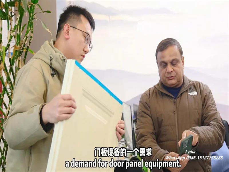 Good News-Zhongtuo Receives Strong Positive Feedback from U.S. Customers on Garage Door Roll Forming Machine 4 American customers reviewing garage door panel production line