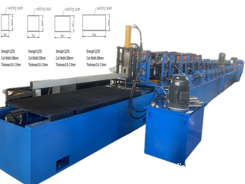 galvanized square tubing manufacturing equipment factory view