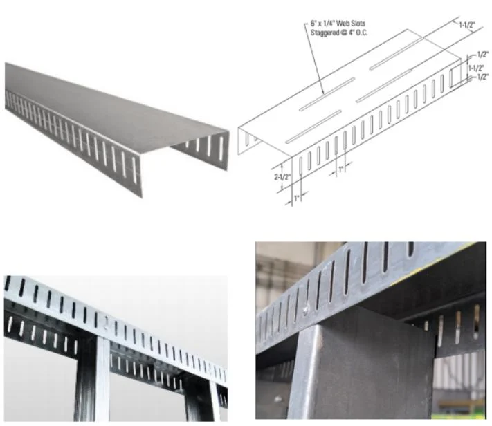 Zhongtuo Slotted Track Line 2-1/2″–10″ Slotted Deflection Track Roll Forming Machine Manufacturer 4 Deep leg slotted deflection track 3 inch leg profile