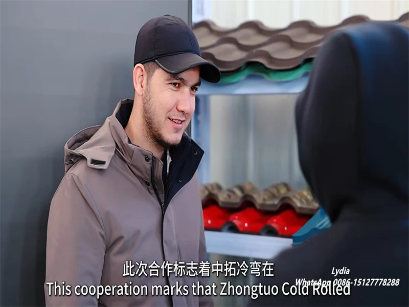 Good News-Kazakhstan Clients Visit Zhongtuo to Check Rain Gutter and Glazed Tile Roll Forming Machines 6 news Roll Former02 imgupzip 1000