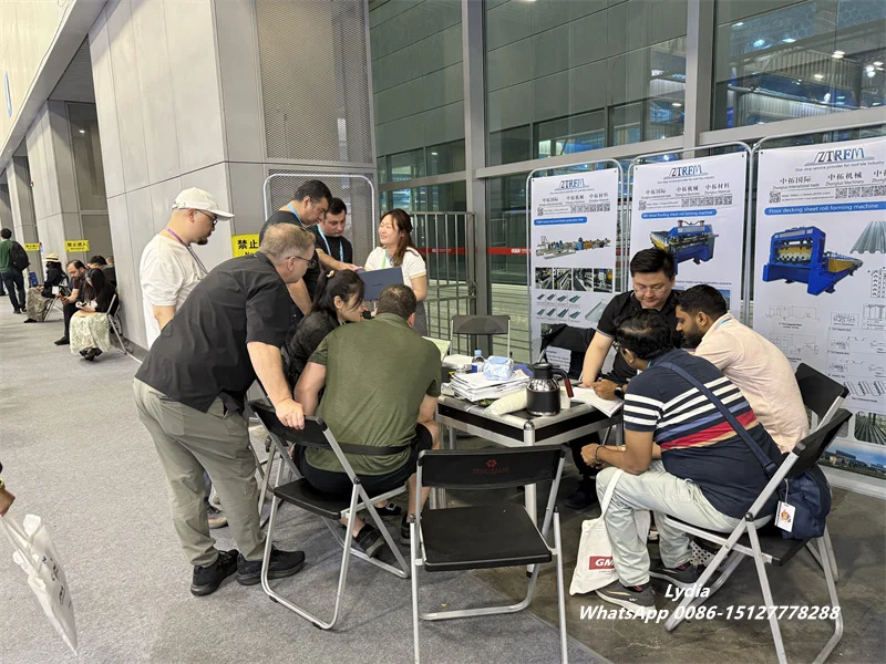 Goods News-Zhongtuo Turns Conversations into Orders at 139th Canton Fair with Fast Technical Alignment 2 Zhongtuo Roll Forming booth at the 139th Canton Fair with international visitors