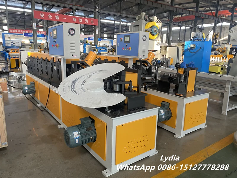 Zhongtuo Steel Coil Edge Protector Production Machine ID & OD Ring Forming Line with PLC Control 5 steel coil protector making machine