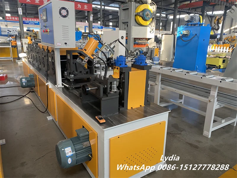 Zhongtuo Steel Coil Edge Protector Production Machine ID & OD Ring Forming Line with PLC Control 7 edge protector roll forming machine
