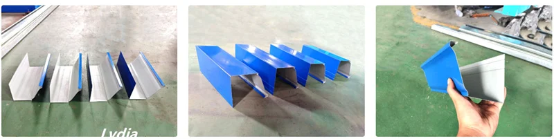 galvanized steel gutter roll forming machine for drainage systems