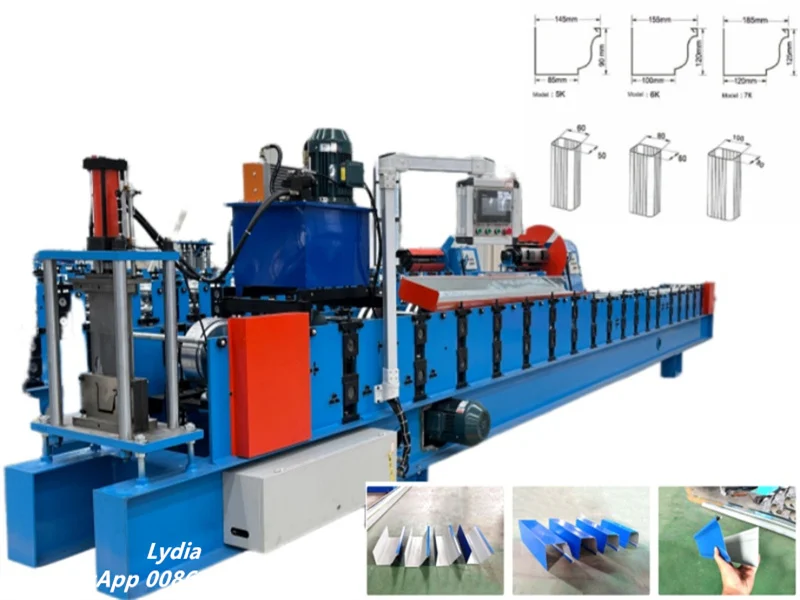 automatic rainwater gutter forming machine for seamless gutter production