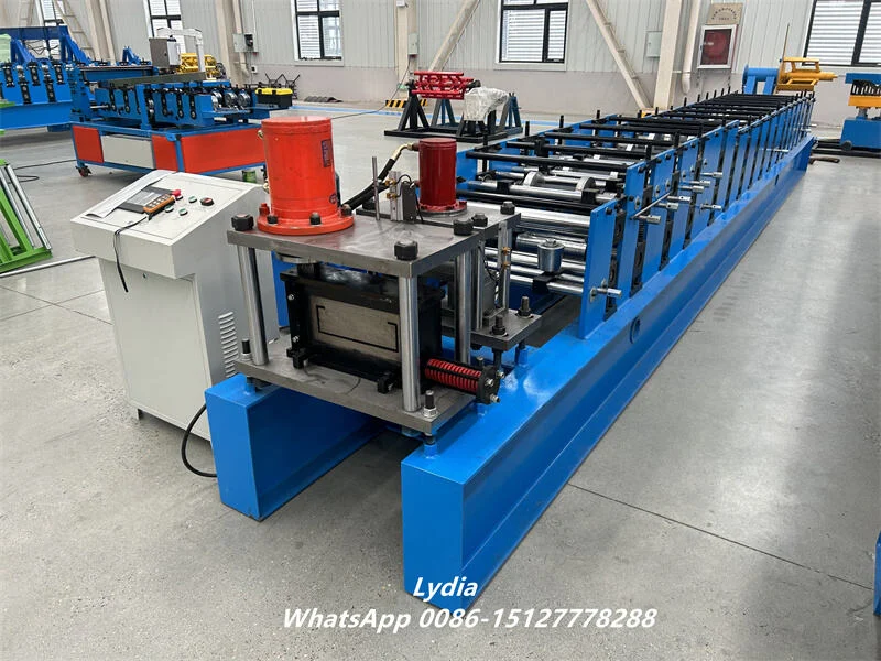 High-Speed C Purlin Roll Forming Machine with Hydraulic Punching and Automatic Cutting System 8 Hydraulic punching unit of automatic C channel roll forming machine