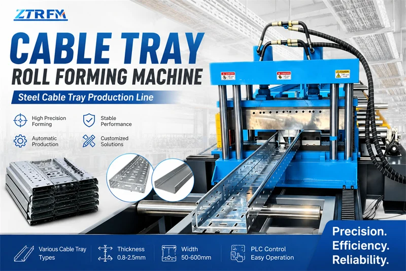 Zhongtuo Cable Tray Roll Forming Machine Steel Wire Mesh Cable Tray Ma - Cable tray 011 1787296550 N Cable Tray Roll Forming Machine for Steel Cable Tray Production