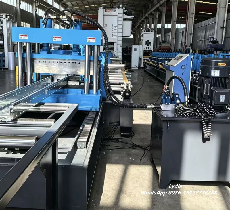 Zhongtuo Cable Tray Roll Forming Machine Steel Cable Tray Production L - Cable Tray Punching Machine Cable Tray Punching Machine for Perforated Cable Tray Production